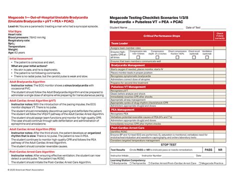 acls megacode practice|ACLS MegaCode Practice Flashcards .